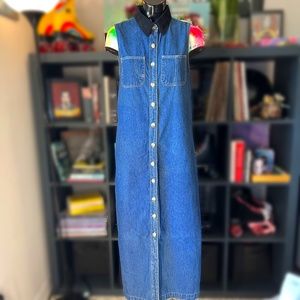 Vintage Rare Y2K Original TY Wear collared denim dress